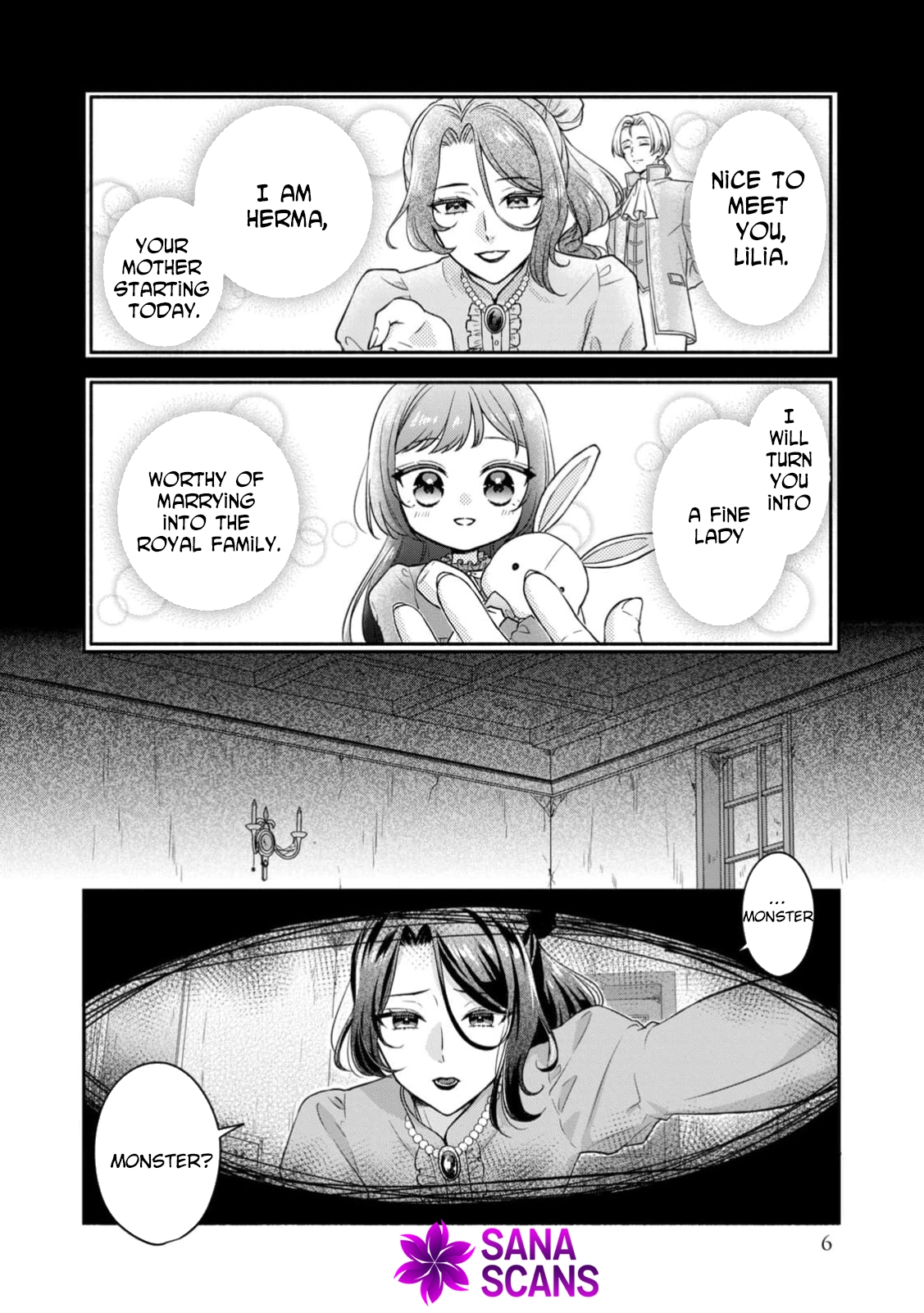 The Duke's Daughter Who Was Condemned Is Reborn as the Child of the Final Boss Queen Chapter 1 - . Page 6
